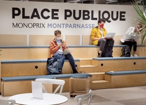 Dans le nouveau Monoprix, pas de phygital mais une Place publique