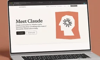 Photo d'un écran d'ordi sur l'interface de l'ia Claude 